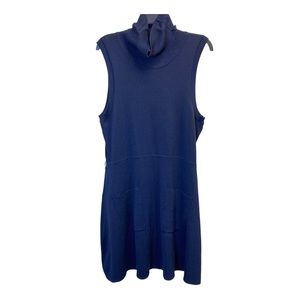 NWT Emma & Michele Women's Knit Sweater Sleeveless Turtle Cowl Neck Dress